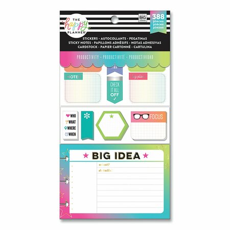 THE HAPPY PLANNER Productivity Multi Accessory Pack, 388 Pieces PLMP-02